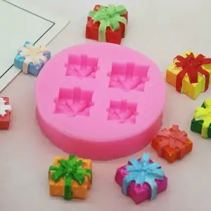 Christmas gift box silicone mould