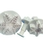 3 pcs set Snowflake Cake Decorating Fondant Plunger Cutters Mold Mould Cookies Tools