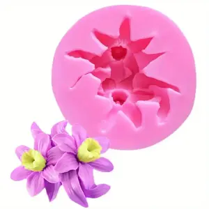 3D Lily Flower Shapes Silicone Mould