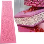 Detailed wedding Lace silicone mould