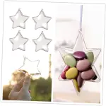 1 pcs clear star christmas theme candy/chocolate transparent box big