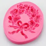 Flower garland wreath christms mould