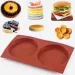 Round Cake Pans,5.4 Inches Silicone Molds for Baking,Nonstick & Quick Release Baking Pans for Layer Cakes,Cheese Cakes,Rainbow Cakes and Chocolate Cakes