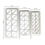 3 pcs Geometrical Cutter Sets