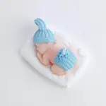 3D Sleeping Baby with a Pillow Silicone Mould