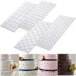 Cake Impression Mat Fondant Square & Diamond Texture Sheets (Set of 4)