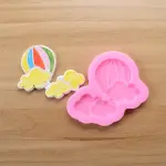 Hot Air Balloon with clouds Silicone mould style 2