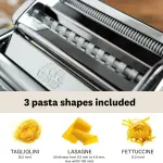 Stainless Steel Manual Machine Roller Maker with 9 Thickness Settings for Dough Cutter,fondant,Clay,Spaghetti,Fettuccine Lasagne etc