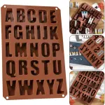 26 Cavities large Alphabet Numbers Silicone Baking Mould,Capital Letter Moulds Chocolate mould Ice Cube DIY Moulds