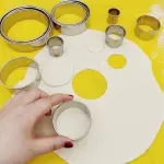 11 Pieces Stainless Steel Cookie Cutter Set Biscuit Plain Edge Round Cutters Metal Ring Baking Molds Ranging from 2-6 Inches