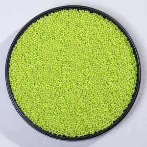Green Edible Pearl Christmas Sprinklers (2mm) 100gm