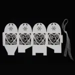 10 pcs white jali Small Candy Chocolate Gift Box