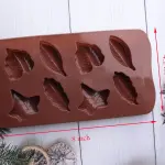 8 cavity leaf Chocolate silicone Mould