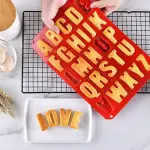 26 Cavities large Alphabet Numbers Silicone Baking Mould, Capital Letter Moulds Chocolate mould Ice Cube DIY Moulds