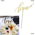 1 pcs love glitter paper topper