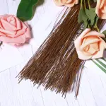20/22/24/26/28/30 gauge brown floral wire 50 pcs