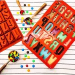 26 Cavities large Alphabet Numbers Silicone Baking Mould,Capital Letter Moulds Chocolate mould Ice Cube DIY Moulds