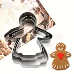 3 pcs Christmas fairy cookie cutter
