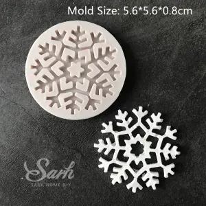 Large snowflake silicone mould
