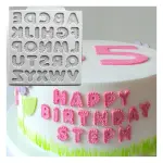 Alphabet stitch theme silicone mould