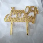 1 Pcs Happy 25th Anniversary cake topper