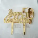 1 Pcs Happy 50th Anniversary cake topper