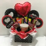 1 pcs Large heart Balloon cake topper