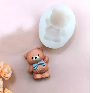 Cute Teddy bear silicone mould Style 2