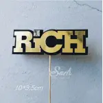 1 pcs Rich cake topper
