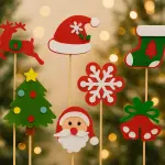 7 pcs Christmas Theme cake cupcake topper set (Style 19)