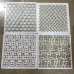 4 pcs Cake Stencil Fondant Cake Border Decoration Stencils style 6
