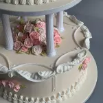 4 pcs Pillars Cake Stand Support Plastic Stand Decor