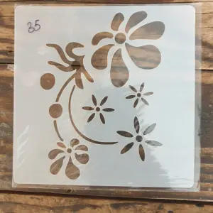 1 pcs Flower Pattern Decoration icing Stencils Style 40