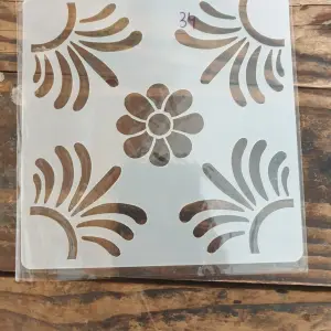 1 pcs Flower Pattern Decoration icing Stencils Style 41