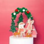 Christmas Curved Arch Cake Ornaments Creative Cupcake Decoration