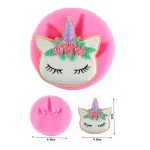 Unicorn Face silicone mould Style 5