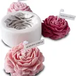 Peony Flower Silicone Mold for Resin,soaps ,Candle Mould