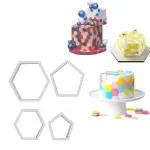 4 pcs Football Fondant Cutter set