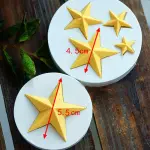 3 pcs set of star silicone moulds