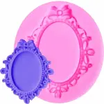 Mirror Fondant Cake Decorating Frame Bow Chocolate Mould