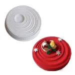 Circular Water Ripple White Mousse Silicone Mould for Mousse Cake entremet mould