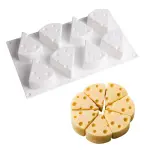8 cavity Cheese slice silicone mould