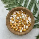 Golden and White Pearl and Aeroplane Shaped Sprinkler 100gm