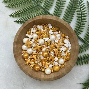 Golden and White Pearl and Aeroplane Shaped Sprinkler 100gm