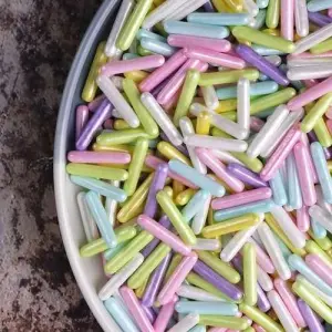 Pastel Colourful theme Rods Sprinklers 100gm