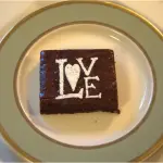 4 pcs Love theme icing stencil