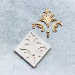 Flower relief silicone mould