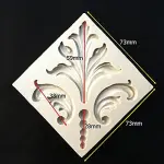 Flower relief silicone mould