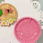 Circular Tree Bark stump wood texture silicone mould
