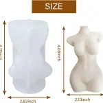 Lady body candle mould